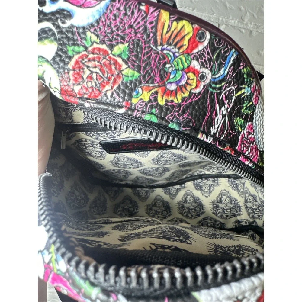 Ed Hardy, Hardy Icon-Skull Gem Collection. Multicolor Floral Print NWT